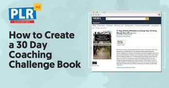 How to Create a 30 Day Coaching Challenge Book