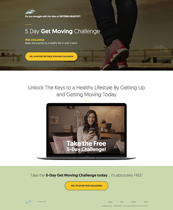 High Converting Landing Page