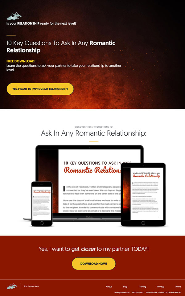 High Converting Landing Page PLR Template