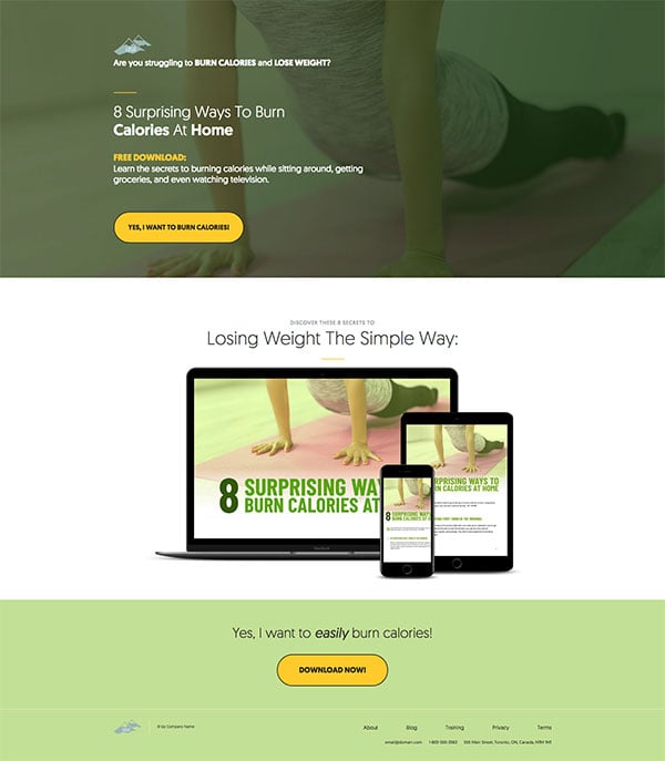 High Converting Landing Page