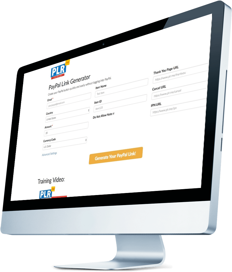 paypal link generator